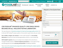 Tablet Screenshot of cdrfoodlab.com